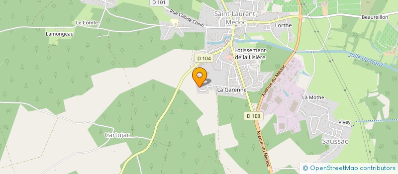 localisation de l'entreprise MONSIEUR STEVEN HELFRICK  SAINT-LAURENT-MEDOC