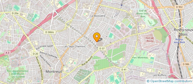 localisation de l'entreprise MONSIEUR STEVEN KABONGO à MONTREUIL