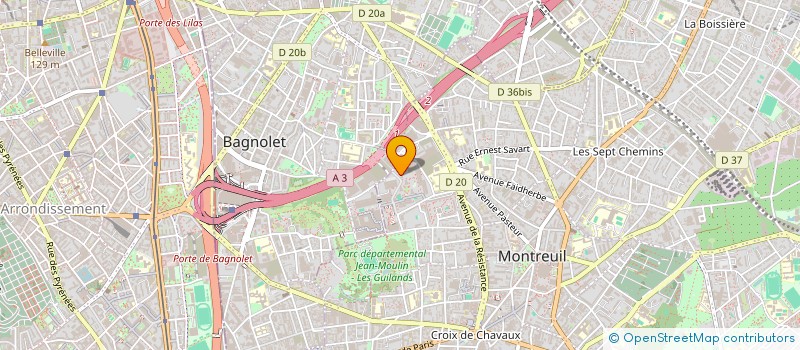 localisation de l'entreprise MONSIEUR STEVEN KOUGNON à MONTREUIL