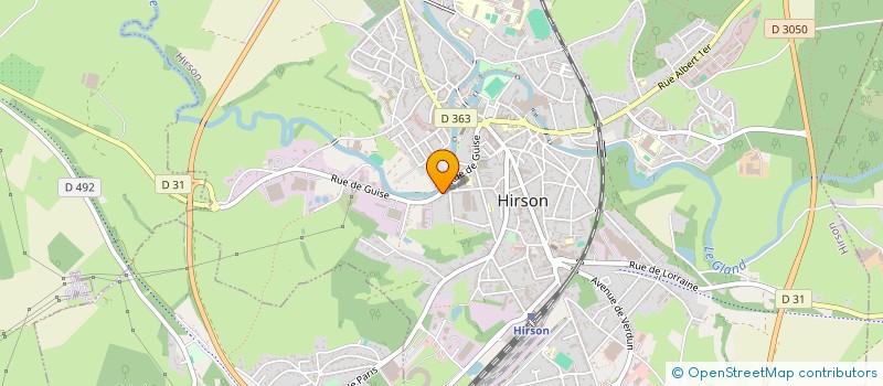 localisation de l'entreprise MONSIEUR STEVEN LACOLOMBE à HIRSON