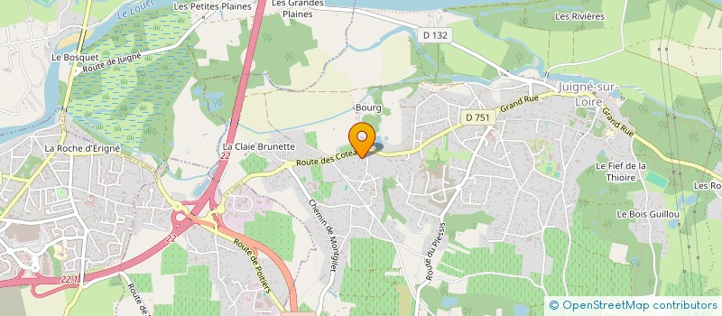 localisation de l'entreprise MONSIEUR STEVEN LASSEY  LES GARENNES SUR LOIRE