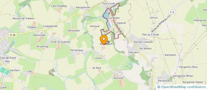 localisation de l'entreprise MONSIEUR STEVEN LAURET  MILIZAC-GUIPRONVEL