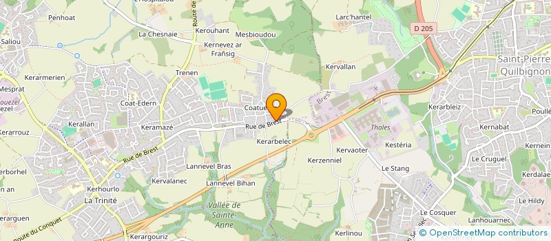 localisation de l'entreprise MONSIEUR STEVEN LAVERGNE  PLOUZANE