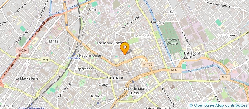 localisation de l'entreprise MONSIEUR STEVEN LE  ROUBAIX