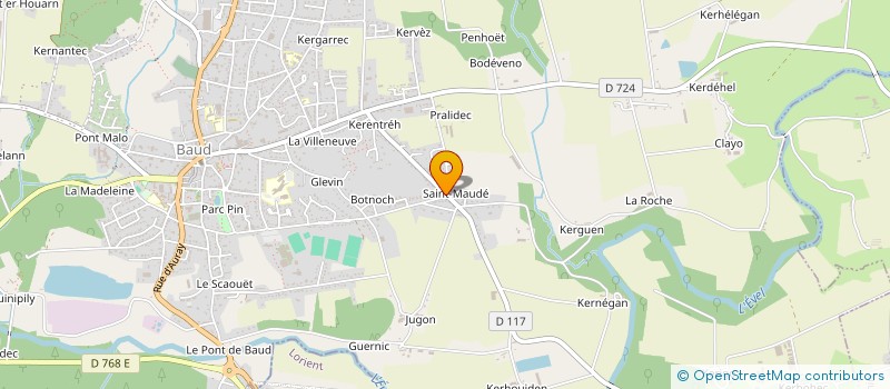 localisation de l'entreprise MONSIEUR STEVEN LE BERRE  BAUD