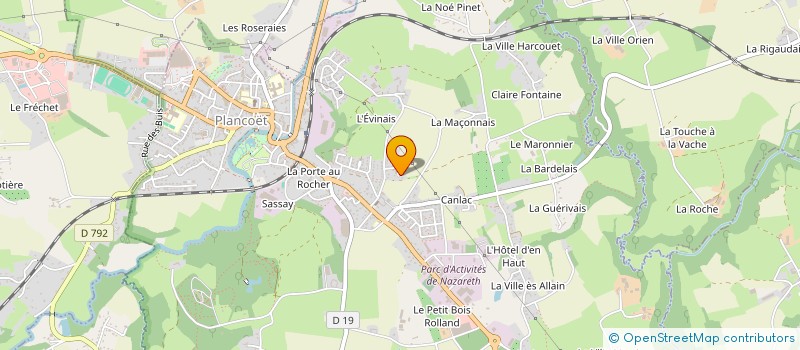 localisation de l'entreprise MONSIEUR STEVEN LE BRAS  PLANCOET