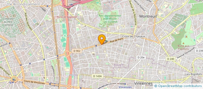 localisation de l'entreprise MONSIEUR STEVEN LE GALLO à MONTREUIL