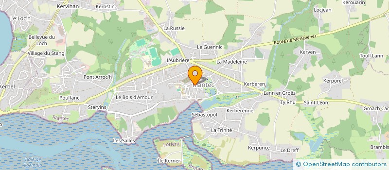 localisation de l'entreprise MONSIEUR STEVEN LE GRAND  RIANTEC