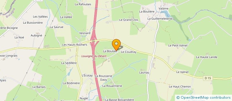 localisation de l'entreprise MONSIEUR STEVEN LE GRAND  LES PORTES DU COGLAIS