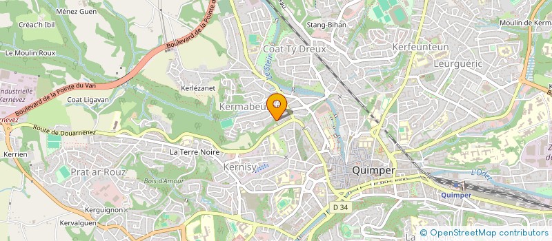 localisation de l'entreprise MONSIEUR STEVEN LEBERT à QUIMPER