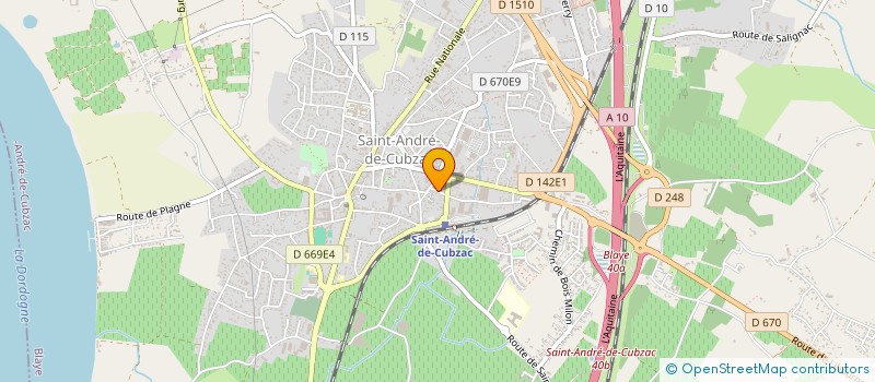 localisation de l'entreprise MONSIEUR STEVEN LESTRINGANT à SAINT-ANDRE-DE-CUBZAC