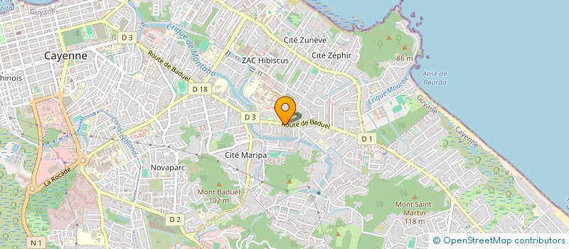 localisation de l'entreprise MONSIEUR STEVEN LIPSON  CAYENNE