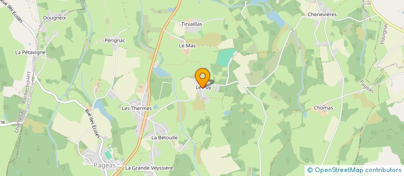 localisation de l'entreprise MONSIEUR STEVEN LOWE à CHALUS