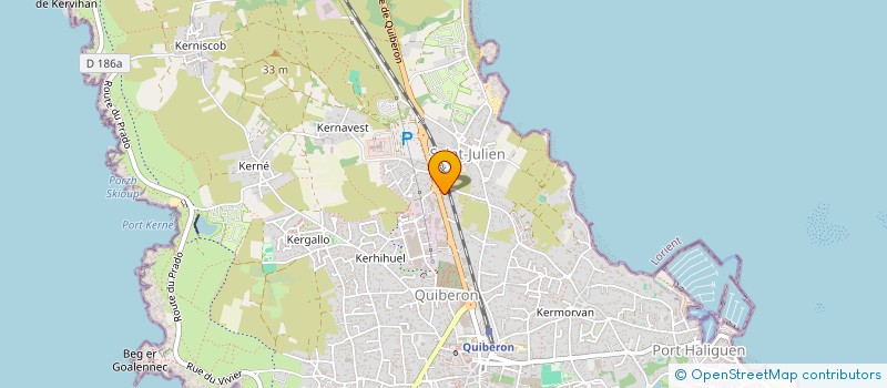 localisation de l'entreprise MONSIEUR STEVEN LUCAS  QUIBERON