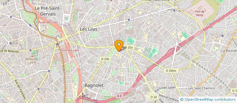 localisation de l'entreprise MONSIEUR STEVEN LUTIN à BAGNOLET