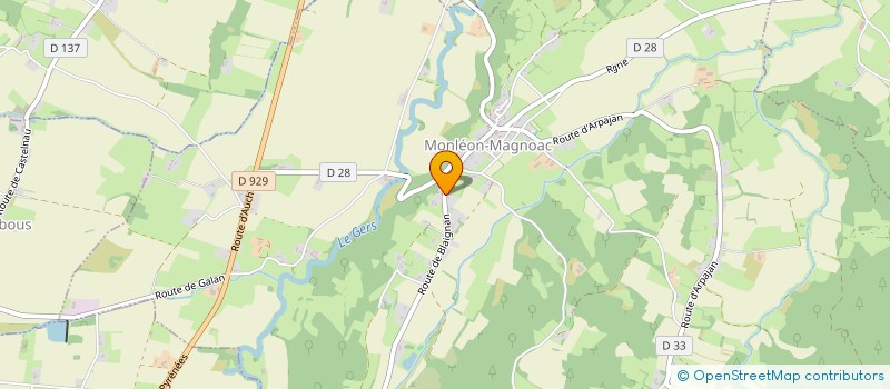 localisation de l'entreprise MONSIEUR STEVEN MAHON  MONLEON-MAGNOAC