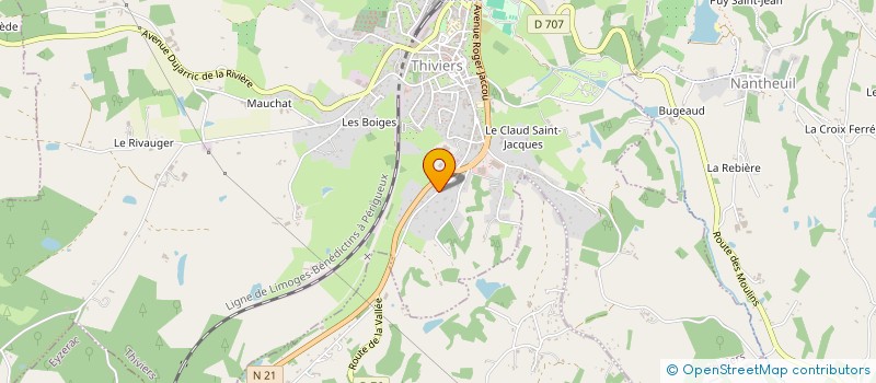 localisation de l'entreprise MONSIEUR STEVEN MARQUES  THIVIERS