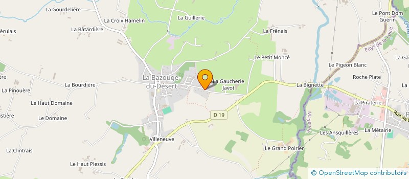 localisation de l'entreprise MONSIEUR STEVEN MERET  LA BAZOUGE DU DESERT