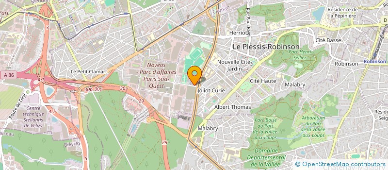 localisation de l'entreprise MONSIEUR STEVEN MICHAUX  LE PLESSIS-ROBINSON