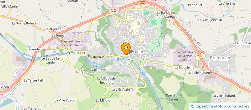 localisation de l'entreprise MONSIEUR STEVEN MONTEIRO  JOSSELIN