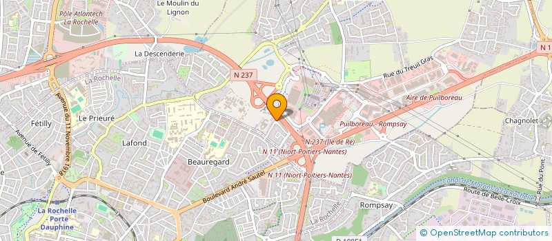 localisation de l'entreprise MONSIEUR STEVEN MOREAU  SAINT-XANDRE