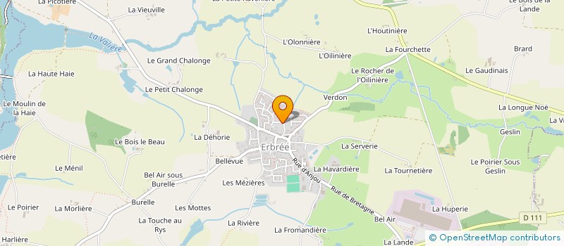 localisation de l'entreprise MONSIEUR STEVEN MORICEAU  ERBREE