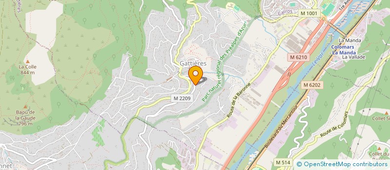 localisation de l'entreprise MONSIEUR STEVEN NOBLE  GATTIERES