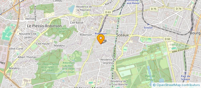 localisation de l'entreprise MONSIEUR STEVEN OLIVEIRA à SCEAUX