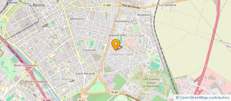 localisation de l'entreprise MONSIEUR STEVEN OLIVIER  REIMS