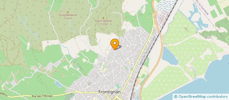 localisation de l'entreprise MONSIEUR STEVEN OLIVRY à FRONTIGNAN