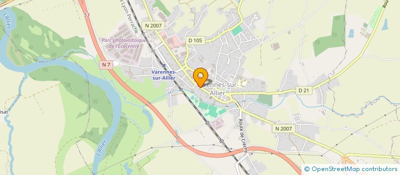 localisation de l'entreprise MONSIEUR STEVEN PAPON  VARENNES-SUR-ALLIER