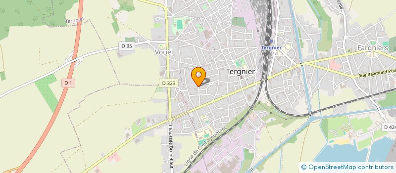 localisation de l'entreprise MONSIEUR STEVEN PASCAL ROGER BAUDRY  TERGNIER