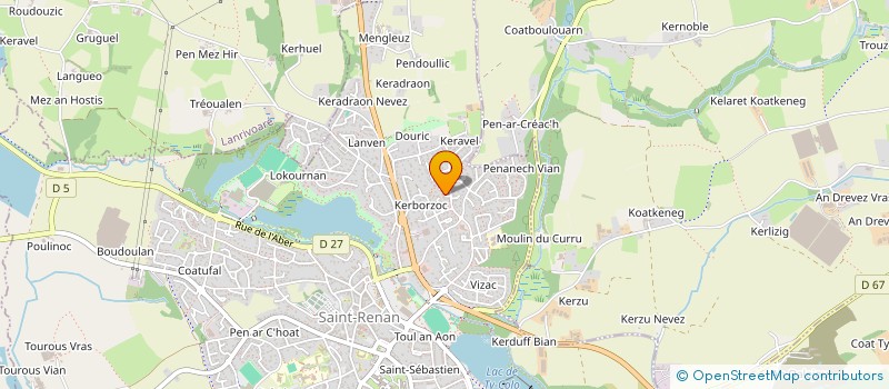 localisation de l'entreprise MONSIEUR STEVEN PEDRA  SAINT-RENAN