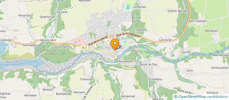 localisation de l'entreprise MONSIEUR STEVEN PENNANEAC'H  PONT-CROIX