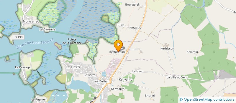 localisation de l'entreprise MONSIEUR STEVEN PERRODO  LE HEZO