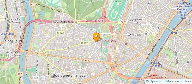 localisation de l'entreprise MONSIEUR STEVEN PETIT  BOULOGNE-BILLANCOURT