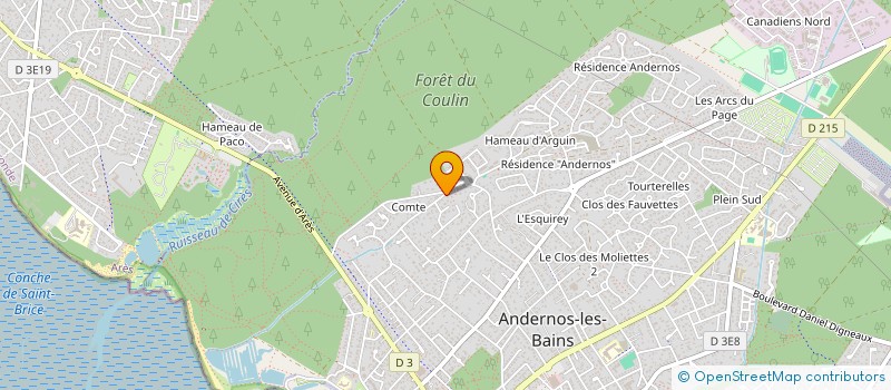 localisation de l'entreprise MONSIEUR STEVEN PEZRES  ANDERNOS-LES-BAINS