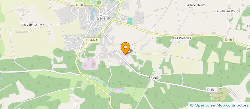 localisation de l'entreprise MONSIEUR STEVEN PINSAULT  SERENT