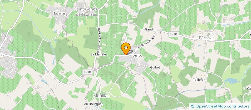 localisation de l'entreprise MONSIEUR STEVEN POIRIER  SAINT-GENES-DE-FRONSAC