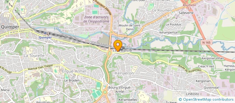 localisation de l'entreprise MONSIEUR STEVEN POPEREN à QUIMPER