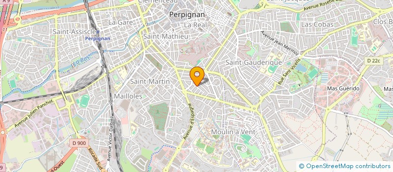 localisation de l'entreprise MONSIEUR STEVEN PORQUIN à PERPIGNAN