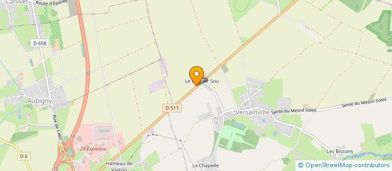 localisation de l'entreprise MONSIEUR STEVEN POTEL  VERSAINVILLE