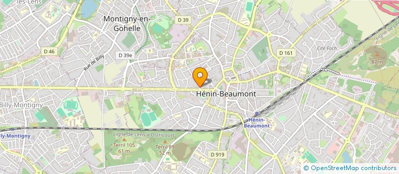 localisation de l'entreprise MONSIEUR STEVEN POUILLY  HENIN-BEAUMONT