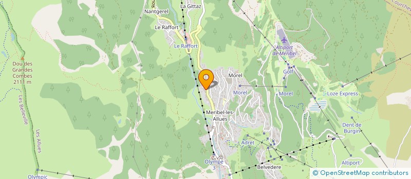 localisation de l'entreprise MONSIEUR STEVEN RAINE  LES ALLUES