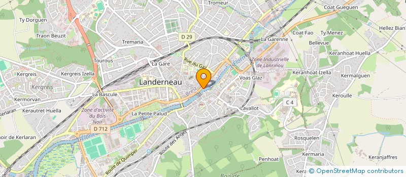 localisation de l'entreprise MONSIEUR STEVEN RAQUINARD  LANDERNEAU