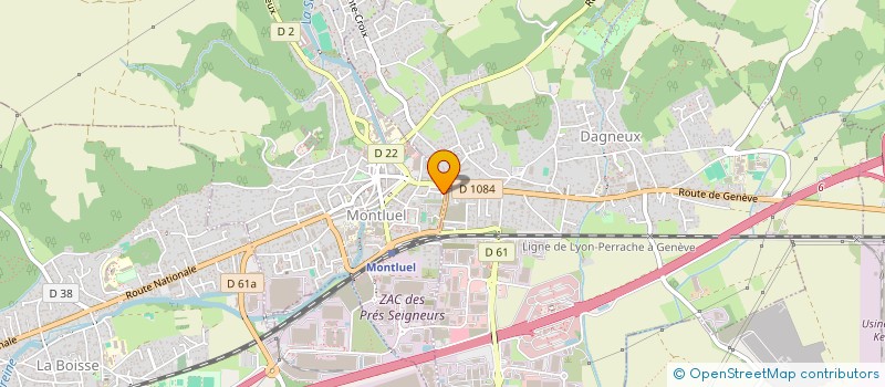 localisation de l'entreprise MONSIEUR STEVEN RAVIER  MONTLUEL