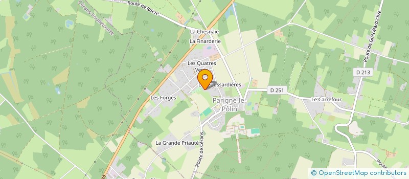 localisation de l'entreprise MONSIEUR STEVEN RAVOUX à PARIGNE-LE-POLIN