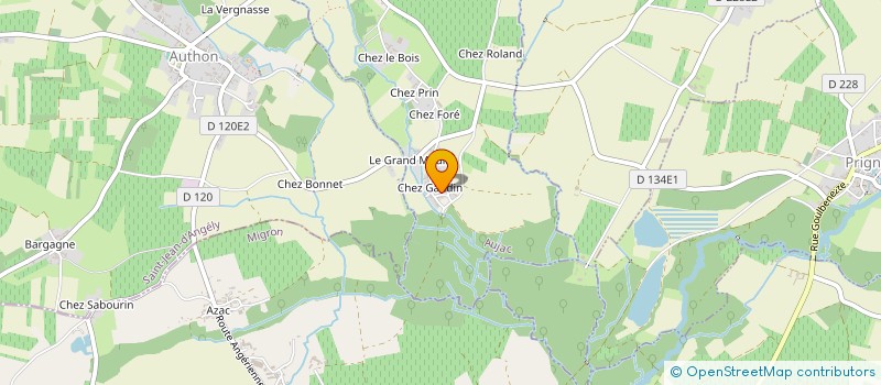 localisation de l'entreprise MONSIEUR STEVEN ROBEQUIN  AUJAC