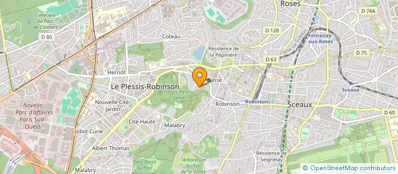 localisation de l'entreprise MONSIEUR STEVEN ROQUET  LE PLESSIS-ROBINSON