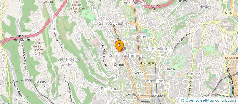 localisation de l'entreprise MONSIEUR STEVEN ROUMAGNOU à NICE